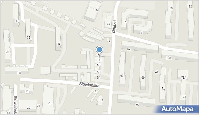 Zawiercie, Dojazd, 5I, mapa Zawiercie