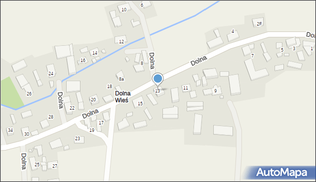 Zborowskie, Dolna, 13, mapa Zborowskie