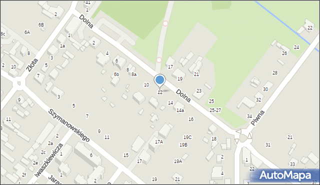 Zduńska Wola, Dolna, 12, mapa Zduńska Wola