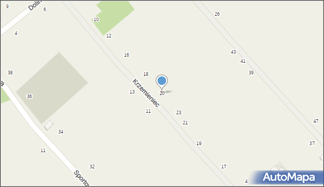 Zelków, Dolinek Krakowskich, 20, mapa Zelków