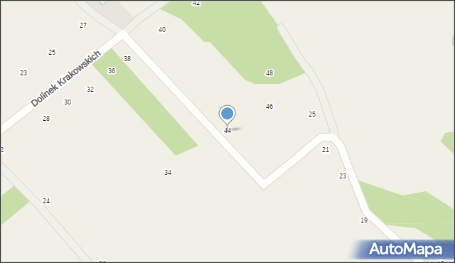 Zelków, Dolinek Krakowskich, 44, mapa Zelków