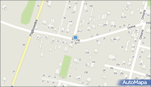 Zgierz, Dolna, 18, mapa Zgierz