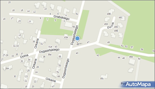 Zgierz, Dolna, 45, mapa Zgierz