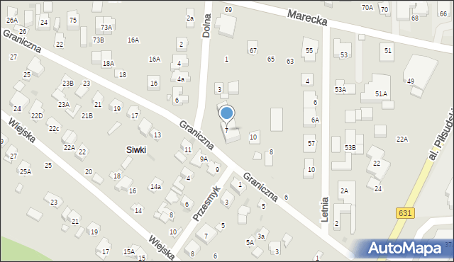 Zielonka, Dolna, 7, mapa Zielonka