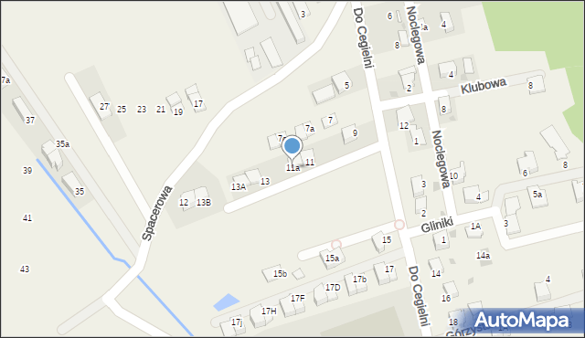 Zielonki, Do Cegielni, 11a, mapa Zielonki