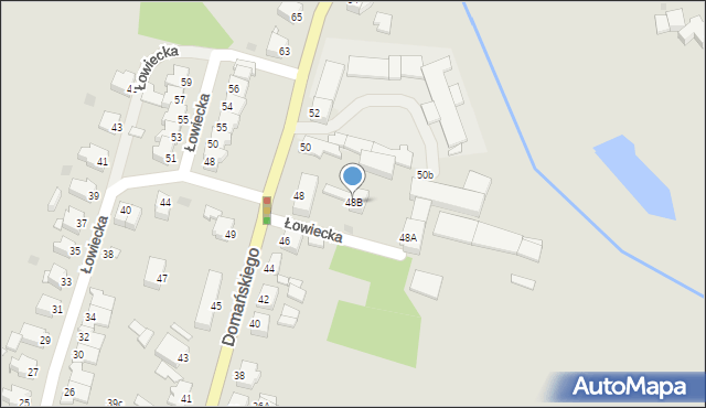 Złotów, Domańskiego Bolesława, ks. dr., 48B, mapa Złotów