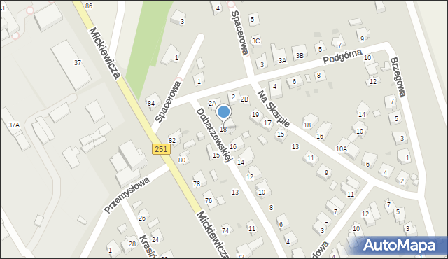 Żnin, Dobaczewskiej Wandy, 18, mapa Żnin