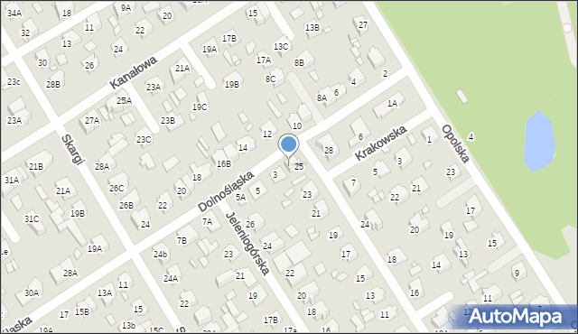 Żyrardów, Dolnośląska, 3A, mapa Żyrardów