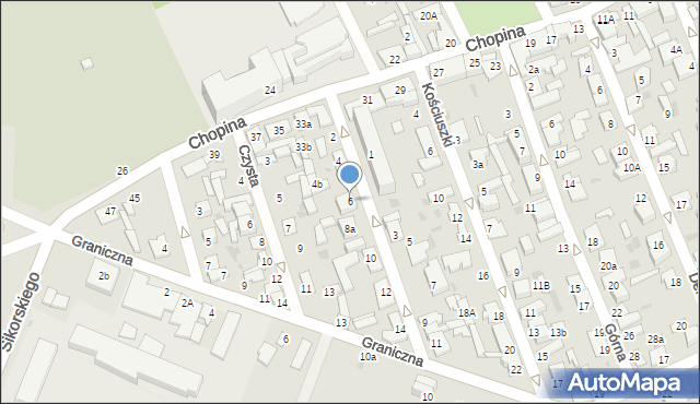 Aleksandrów Kujawski, Drzewna, 6, mapa Aleksandrów Kujawski