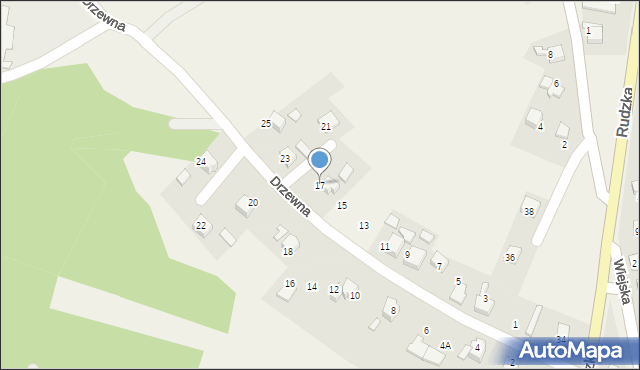 Babice, Drzewna, 17, mapa Babice