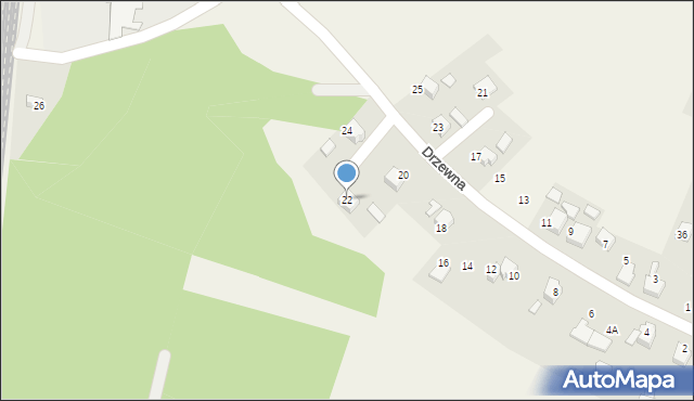 Babice, Drzewna, 22, mapa Babice