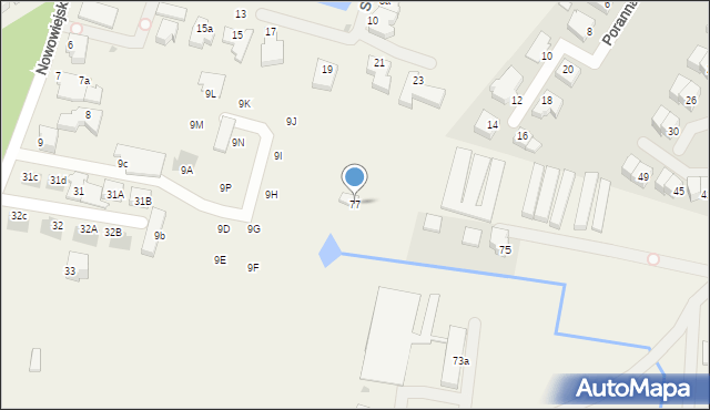 Bezrzecze, Drozdowa, 77, mapa Bezrzecze