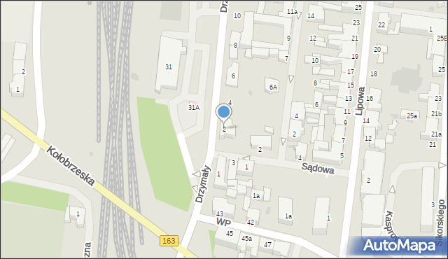 Białogard, Drzymały, 2, mapa Białogard