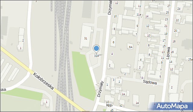 Białogard, Drzymały, 31A, mapa Białogard