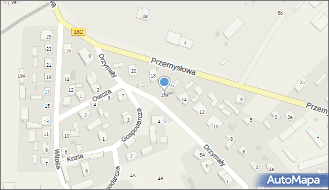 Bielsko, Drzymały Michała, 16a, mapa Bielsko