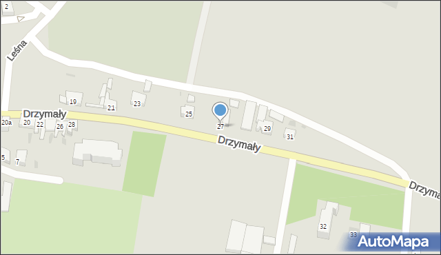 Bojanowo, Drzymały, 27, mapa Bojanowo