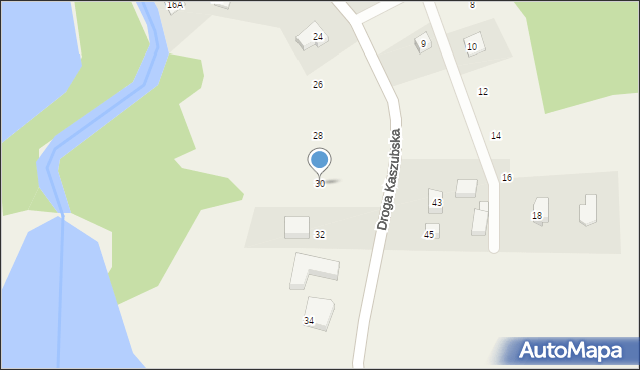 Brodnica Dolna, Droga Kaszubska, 30, mapa Brodnica Dolna