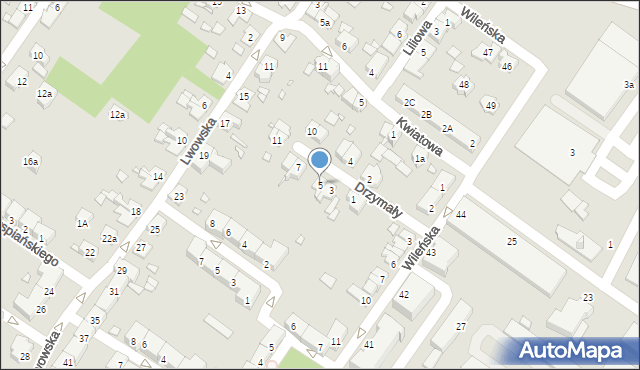 Brzeg, Drzymały, 5, mapa Brzeg