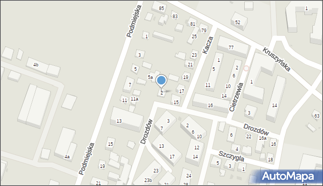 Bydgoszcz, Drozdów, 2, mapa Bydgoszczy