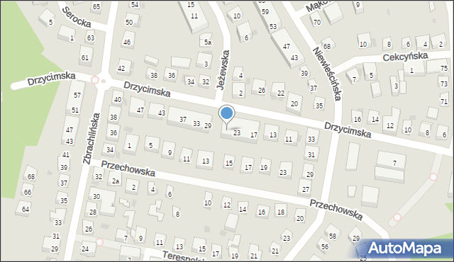 Bydgoszcz, Drzycimska, 27, mapa Bydgoszczy