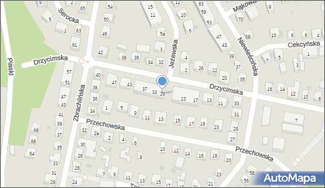 Bydgoszcz, Drzycimska, 29, mapa Bydgoszczy