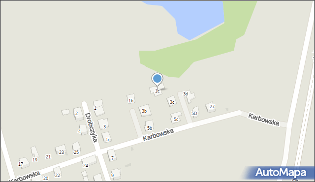 Bytom, Drobczyka Emanuela, 1c, mapa Bytomia