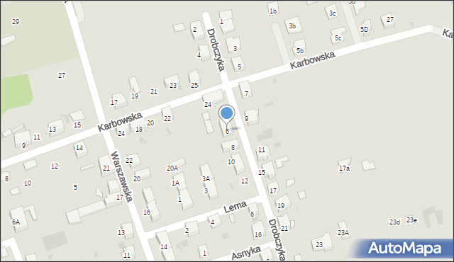 Bytom, Drobczyka Emanuela, 6, mapa Bytomia