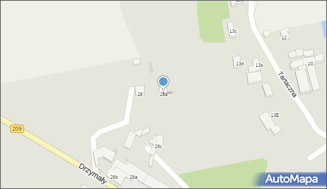 Bytów, Drzymały Michała, 28a, mapa Bytów
