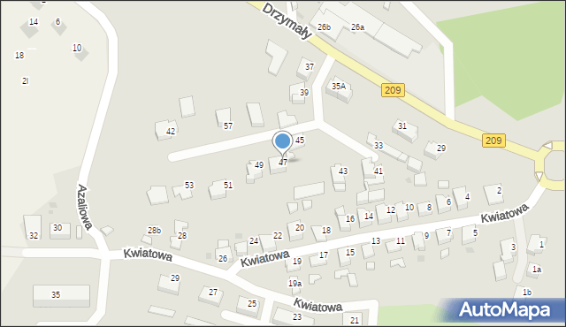 Bytów, Drzymały Michała, 47, mapa Bytów