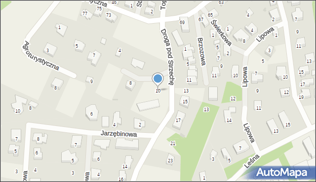 Charzykowy, Droga pod Strzechę, 10, mapa Charzykowy