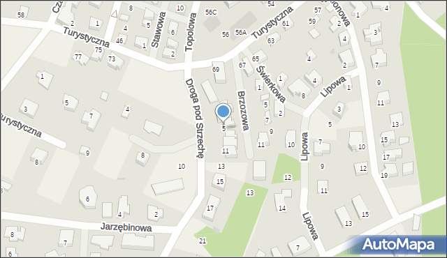 Charzykowy, Droga pod Strzechę, 5, mapa Charzykowy