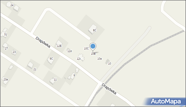 Chocznia, Drapówka, 10B, mapa Chocznia
