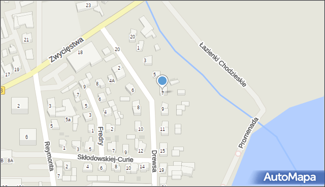 Chodzież, Drewsa Romana, prof., 7, mapa Chodzież