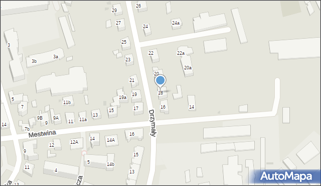 Chojnice, Drzymały, 18, mapa Chojnic