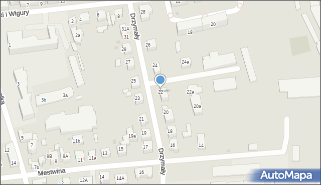 Chojnice, Drzymały, 22, mapa Chojnic