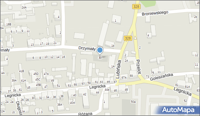 Chojnów, Drzymały Michała, 30, mapa Chojnów