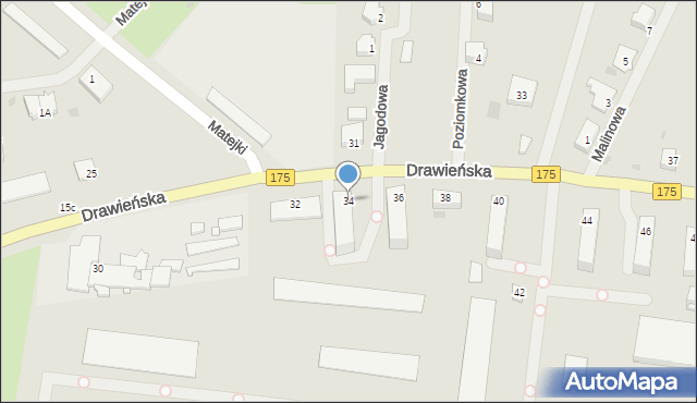 Choszczno, Drawieńska, 34, mapa Choszczno