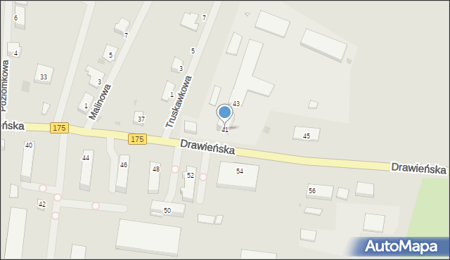 Choszczno, Drawieńska, 41, mapa Choszczno