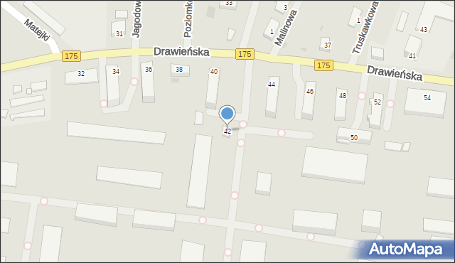 Choszczno, Drawieńska, 42, mapa Choszczno