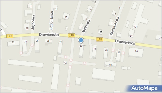 Choszczno, Drawieńska, 44, mapa Choszczno