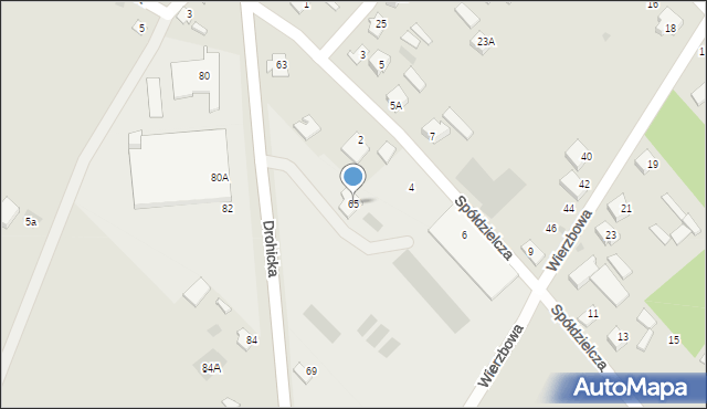 Ciechanowiec, Drohicka, 65, mapa Ciechanowiec