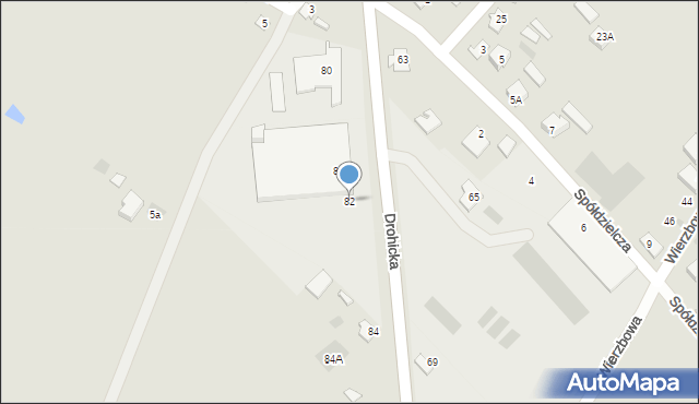 Ciechanowiec, Drohicka, 82, mapa Ciechanowiec