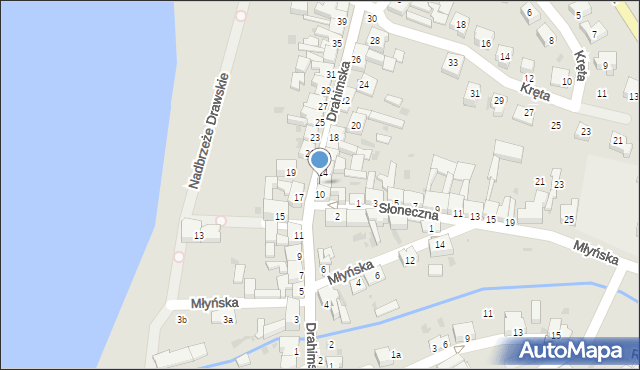 Czaplinek, Drahimska, 12, mapa Czaplinek