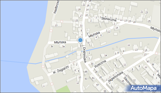 Czaplinek, Drahimska, 3, mapa Czaplinek