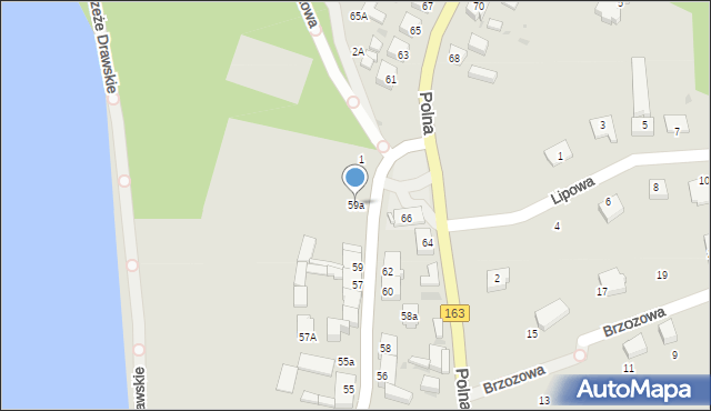 Czaplinek, Drahimska, 59a, mapa Czaplinek