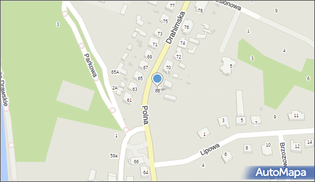 Czaplinek, Drahimska, 68, mapa Czaplinek