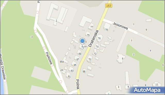 Czaplinek, Drahimska, 71, mapa Czaplinek