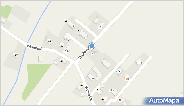 Czarków, Drobiowa, 2, mapa Czarków