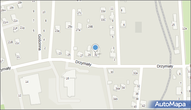 Czechowice-Dziedzice, Drzymały Michała, 31, mapa Czechowic-Dziedzic