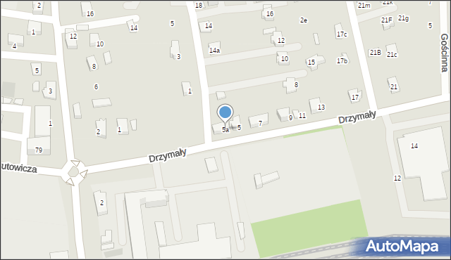 Czechowice-Dziedzice, Drzymały Michała, 5a, mapa Czechowic-Dziedzic
